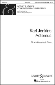 cover Adiemus SA choral sheet music cover